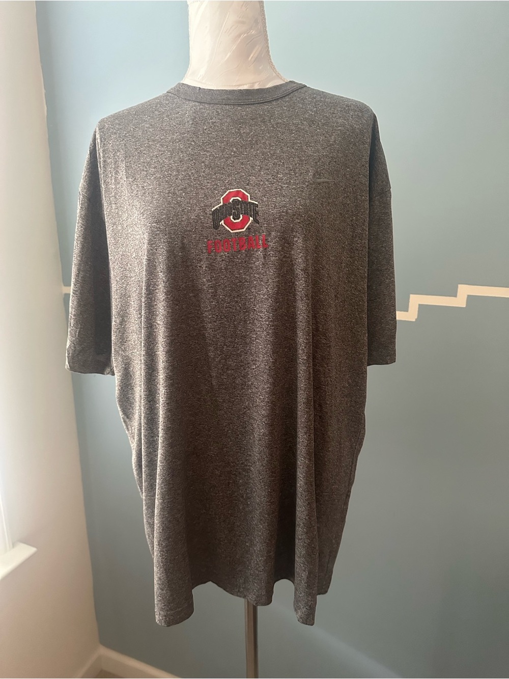 Nike Gray Ohio State Football Short-Sleeve T-Shirt